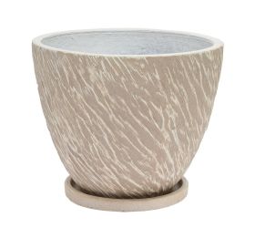 J36 kvetináč + miska nova krém 44xh36cm l