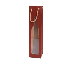 Taška kraf fľaša bordo 9x37+8,5cm