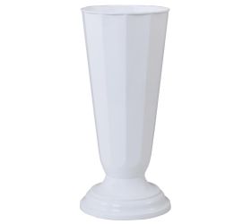 229 váza švéd.13 biela /14xv30cm/