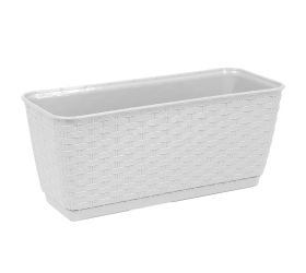 Drl500p hrantík+miska ratolla biely 49,2x17,2xh17,4cm/12l