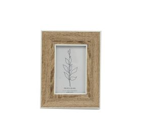 Fotorámik drev biely okraj 4x6cm