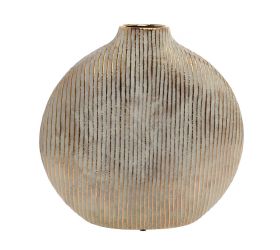 Váza oblá pásik zla-zel 32 × 7 × 32 cm