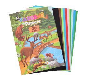 Pevná cena farebný papier 20 hárkov