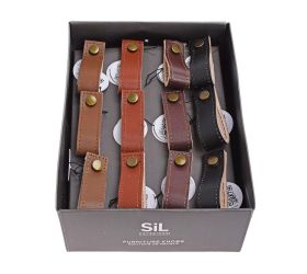 Úchytka na nábyt. remienok/koža 7x2cm