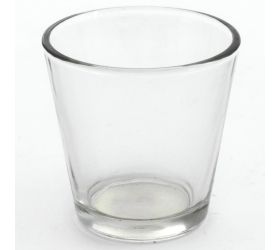 V4- sklený pohár pod sviečku 6,3x6,4cm