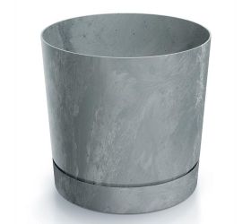 Dpop180e kvetináč tubo p beton šedý 17,8xv17,5cm 3,2l