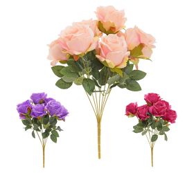 Kytica ruža x7 45cm mix/3f