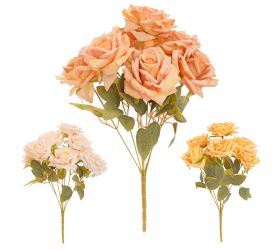 Kytica ruža x7 43cm mix svetlé 3f