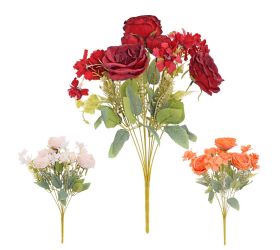Kytica ruža x9 45cm mix 3f