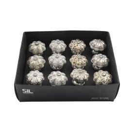 Úchytka na nábyt. rustik strieborná 4x4cm