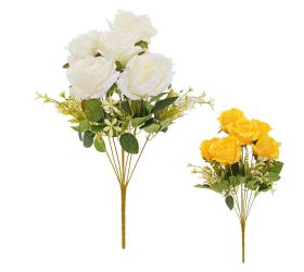 Kytica ruža x9 48cm mix svetlé 2f