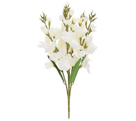 Kytica gladiola x5 75cm biela