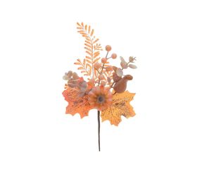 Zápich tekvice, lístie or/žl/hn 34cm