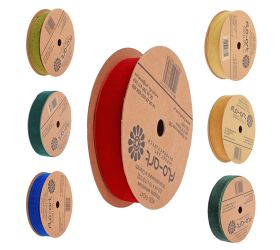 Stuha zamat mix farba 2,5cmx10y