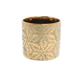 Obal vzor květiny zla-béž 13,5 × 13,5 × 13 cm