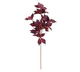 Konár listy bordové 84cm