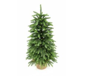 Vianočný stromček zaťaž. smrek pravidelný v jute 90cm pe