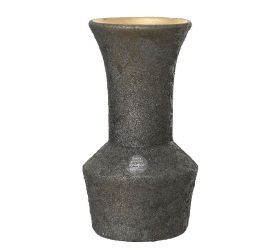 Váza terakota matná so zlat. trblietkou čierna pr.16/v30cm