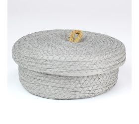 Košík papierové viečko grijs veľký 27cm