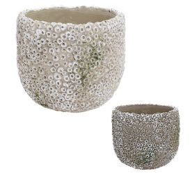 Obal cement koral mix farba 17x17xv15cm