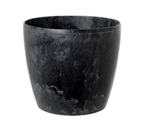 204 kvetináč magnolia čierny beton 21xh18,5cm