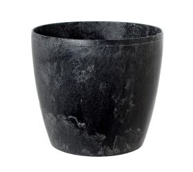 207 kvetináč magnolia čierny beton 36xh31,6cm