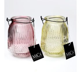 Lampáš na čajovú sviečku mix4 v12,5xh8,5cm