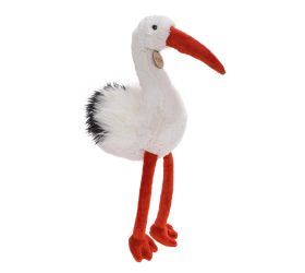 Plyšový bocian 39 cm eco-friendly