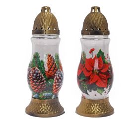 La798 sl gw kah. sklo vian.ruža,šišky 90g 28cm