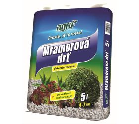 Mramorová drť4-7mm, 5l /100/voc špeciálna