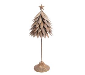 Strom bledo hnedý, hviezda plech 39*13*13cm