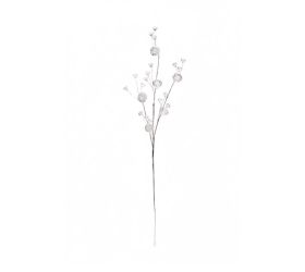 Konár kryštáliky strieborný 55cm