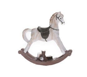 Hojdací koník bie/hne poly 14*4*15cm