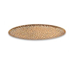 Tácka zlatá stredná plech 51,5*18*3cm