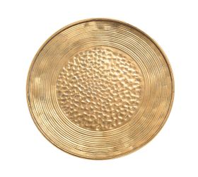 Tácka zlatá l plech 48*3,5cm