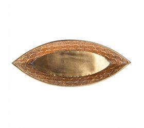 Loďka zlatá m plech 54*22*6cm