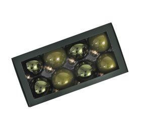 Guličky zelený opal lesk sklo s/8 80mm