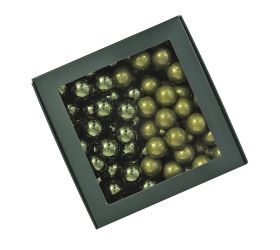 Guličky zelený opal lesk sklo s/144 25mm