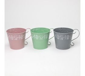 Obal s uchom kov mix 3f ornament v:13x15cm