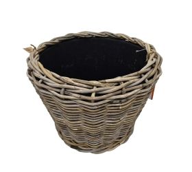 484fl/s kôš kubu ratan/plast. vklad sivý pr.43/33cm