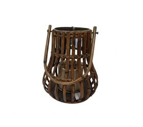 Lampáš kubu ratan hnedý pr.16/23/v32cm