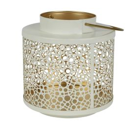 Lampáš kov biel/zlatý pr.19/11/ v20cm