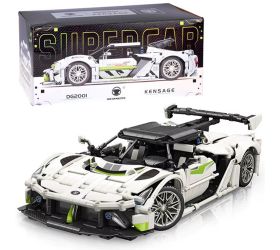 Technické bloky 2 v 1 športové auto vesmírna loď 1091ele