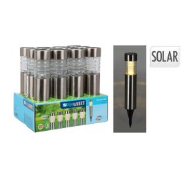 Solárne svetlo zápich nerez pr.6xv27cm ww