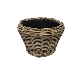 484fl/s kôš kubu ratan/plast vklad sivý pr.32/23cm