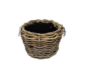 484fl/s kôš kubu ratan/plast. vklad sivý pr.25/19cm