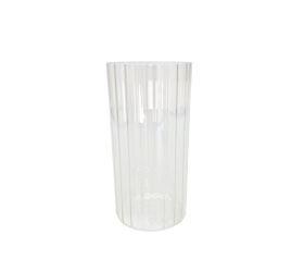 Váza valec vrúb. sklo pr.10/v20cm