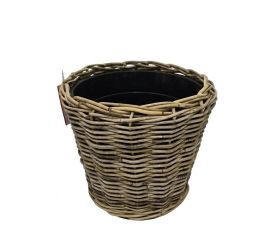 485fl/s kôš kubu ratan/plast. vklad sivý pr.42/v40cm