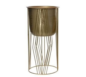 Kvetináč obal / stojan v51cm/pr.26cm zlatý veľký