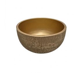 Misa hnedo-zlatá popraskaná 28xv13cm